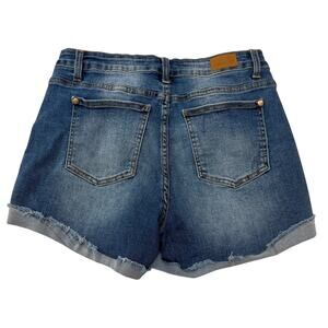Judy Blue Los Angeles 29 stretch cuffed raw hem jean shorts SH 2991